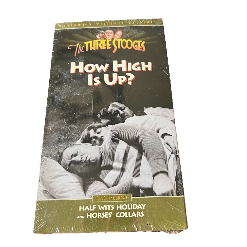 The Three Stooges‎ How High Is Up VHS Vintage Classic New Sealed 1993